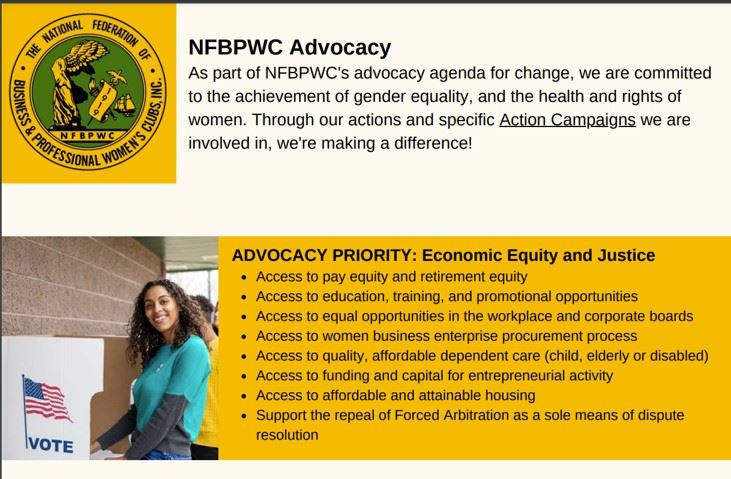 NFBPWC Advocacy flyer